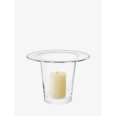 Victoria Vase/Lantern Height 7.5 in Clear