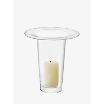 Victoria Vase/Lantern Height 10.25 in Clear