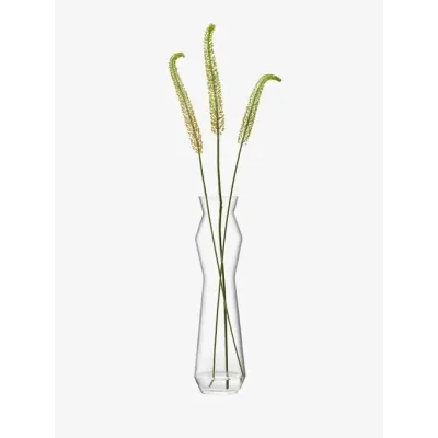 Sculpt Vase Height 39.25 in Clear