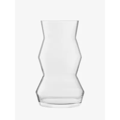 Sculpt Vase/Lantern Height 14.25 in Clear