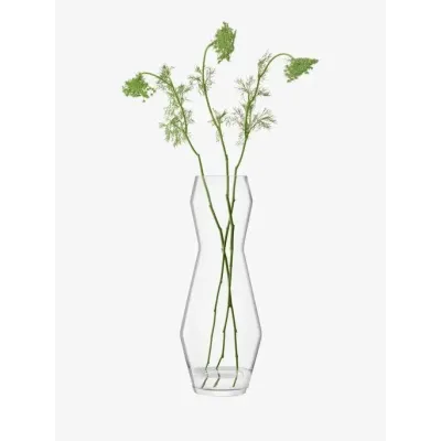 Sculpt Vase Height 25.5 in Clear
