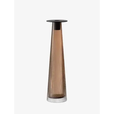 Beacon Taupe/Jet Black Candle Holder/Vase