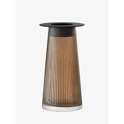 Beacon Taupe/Jet Black Lantern/Vase