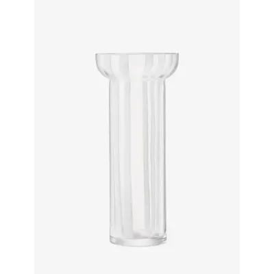 Stripe White Vase H12in