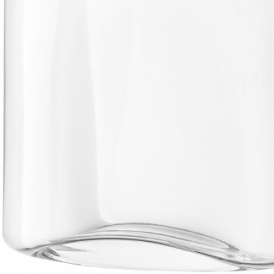 Flask Decanter 12 oz Clear/Platinum Neck
