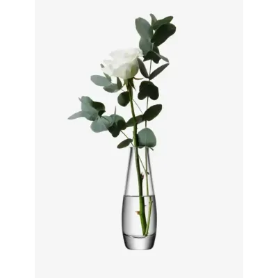 Flower Clear Single Stem Vase H6.75in