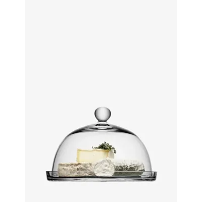 Vienna Plate & Dome Round 9.75 in /Round 8.75 in Height 7 in Clear