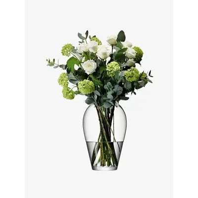 Flower Grand Bouquet Vase Height 13.75 in Clear