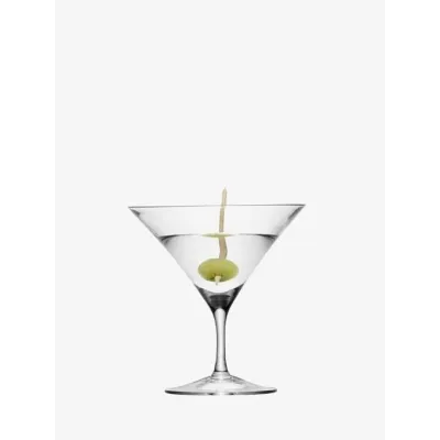 Bar Martini Glass 6 oz Clear, Set of 2