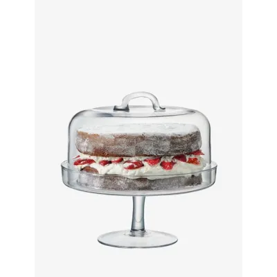 Serve Cake Stand & Dome Round 10.5 in /Round 9.75 in Clear