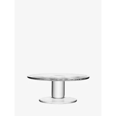 Klara Cake Stand (low) Round 9.5 in Clear