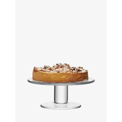 Klara Cake Stand (low) Round 9.5 in Clear