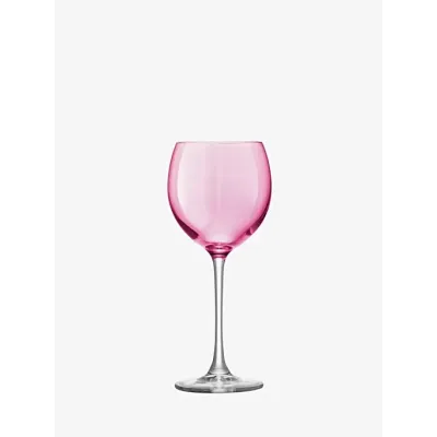 Polka Wine Glass 14 oz Pastel Assorted, Set of 4