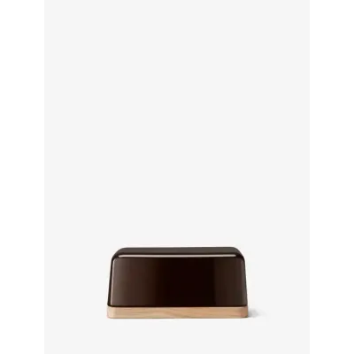 Collective Mocha Butter Dish & Ash Lid L5.5in