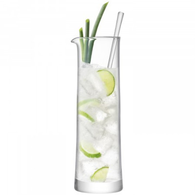 Gin Cocktail Jug & Stirrer 42 oz Clear