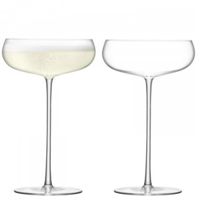 Wine Culture Champagne Saucer 320ml Clear, Set of 2