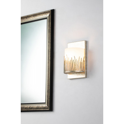 Sawgrass 1-Light Wall Sconce Distressed Silver