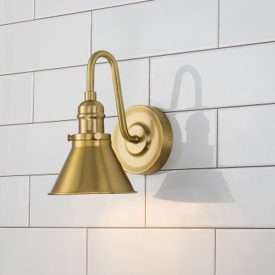 Provence 1-Light Bath Sconce Aged Brass