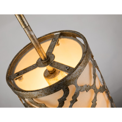 Arabella Kitchen Metal Weathered Silver Mini Pendant to semi flush By Lucas McKearn