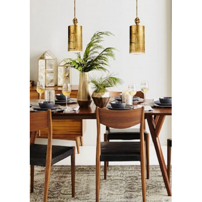 Fragment Silver Small mini Pendant convertible to semi flush Distressed