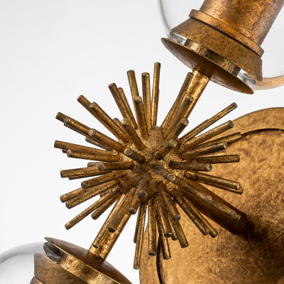 Staring 2-Light Sconce Gold Leaf