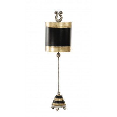 Phoenician Black & Gold Vintage Inspired Accent Table Lamp By Lucas McKearn
