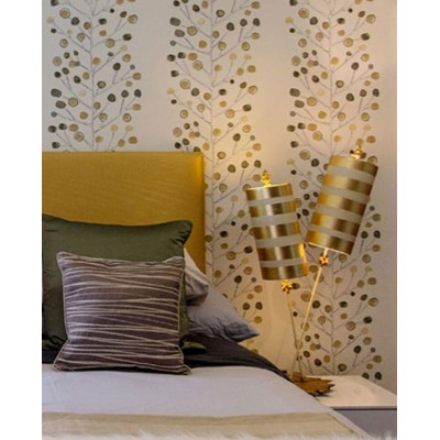 Nettle Luxe Gold 2-light Double Buffet Table Lamp Distressed Mixed Finish