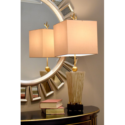 Grenouille Table Lamp Classically finished and accent with Cast Frogs to show Whimsy and Fun Design