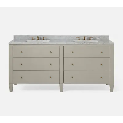 Sorin Freestanding Bath Vanity 72"L X 24"W X 33"H