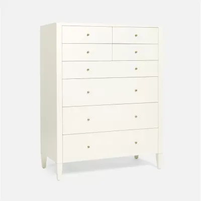 Conrad Tallboy 42"L x 20"W x 54"H Pristine Faux Raffia