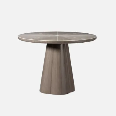 Novak Ash Gray Gloss Veneer/Faux Bone Entry Table