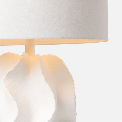 Bethany Table Lamp 17"D x 30"H Matte White Resin