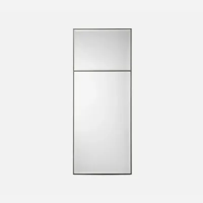 Ariela Castor Gray Vintage Faux Shagreen Rectangular Mirror 28"W X 70"H