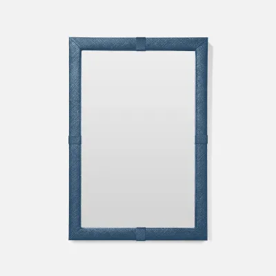 Donner Navy Pandan Rectangular Mirror 26"W X 38"H