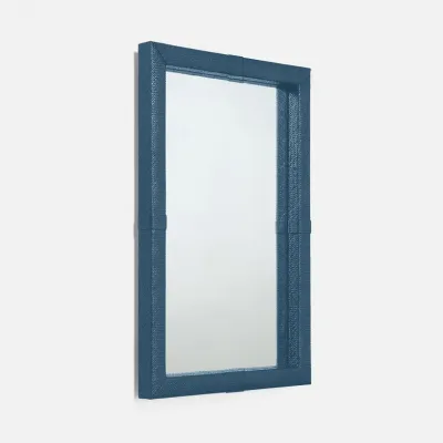 Donner Navy Pandan Rectangular Mirror 26"W X 38"H