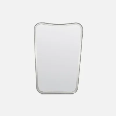 Gage Pewter Metal Rectangular Mirror 26"W X 38"H