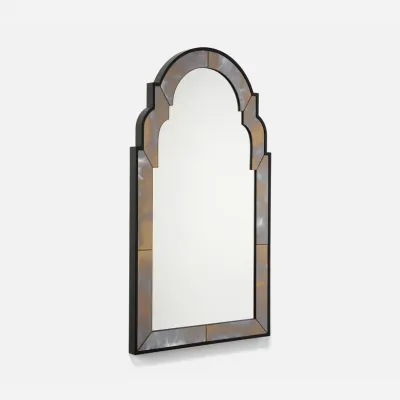 Inara Smoked Gold Antiqued Arch Mirror