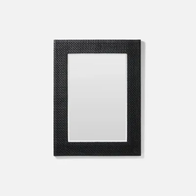 Isla 30"W x 40"H Onyx Peeled Rattan Rectangular Mirror