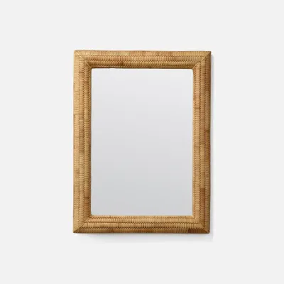 Neya Natural Rattan Rectangular Mirror