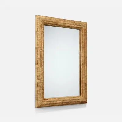 Neya Natural Rattan Rectangular Mirror