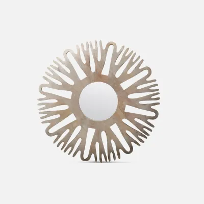 Sedona Natural Pinewood Round Mirror