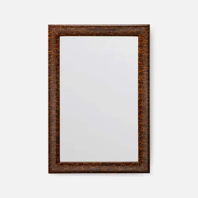 Seymour High-Gloss Faux Tortoise Rectangular Mirror