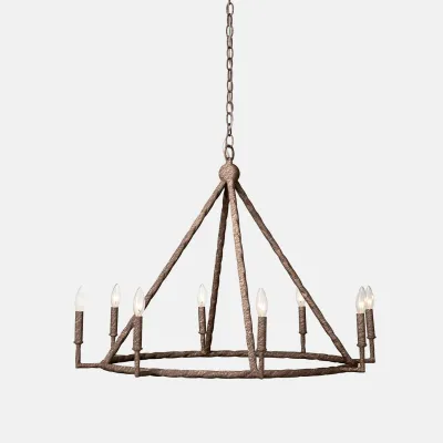 Aloni 36"D x 26"H Tarnished Silver Metal Chandelier