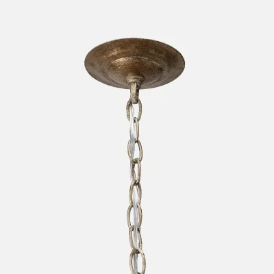 Rosemary 21"D x 35"H Tarnished Silver Metal Chandelier
