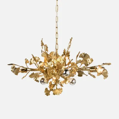 Teresa 36"D x 21"H Brass Stainless Steel Chandelier