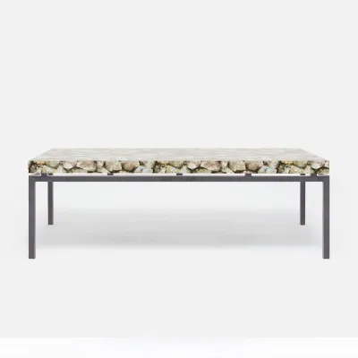 Benjamin Coffee Table Flat Black Steel