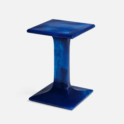 Bexley Cobalt Cast Resin Laptop Indoor/Outdoor Table 16"L x 16"W x 24"H