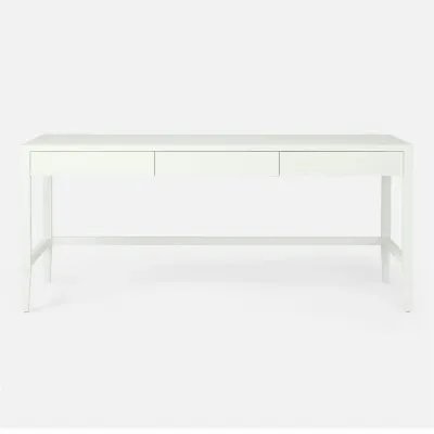 Conrad Desk Pristine Faux Raffia