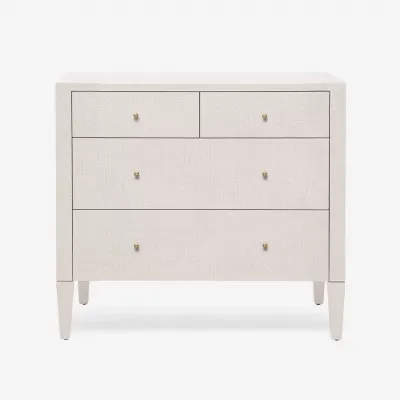 Conrad Dresser French Gray Faux Raffia