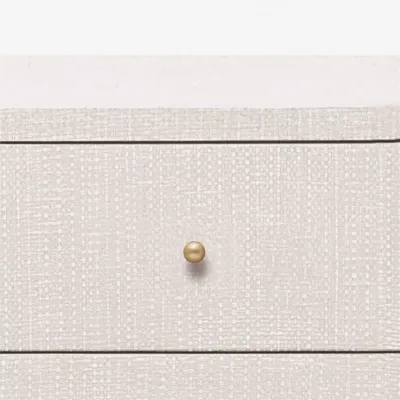 Conrad Dresser French Gray Faux Raffia